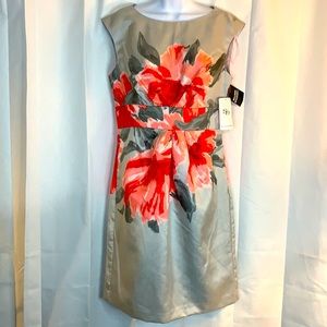 3/$20 SD Collection 6 Silver Floral Dress